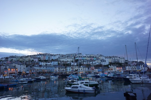 Evening sky after sunset in Brixham 