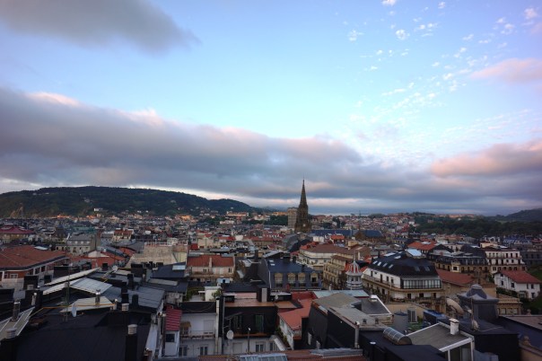 Views of the city before sunset, San Sebastian