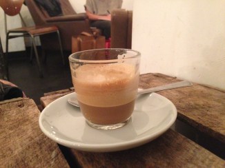 Enjoying a beautiful cup of coffee not from a paper cup