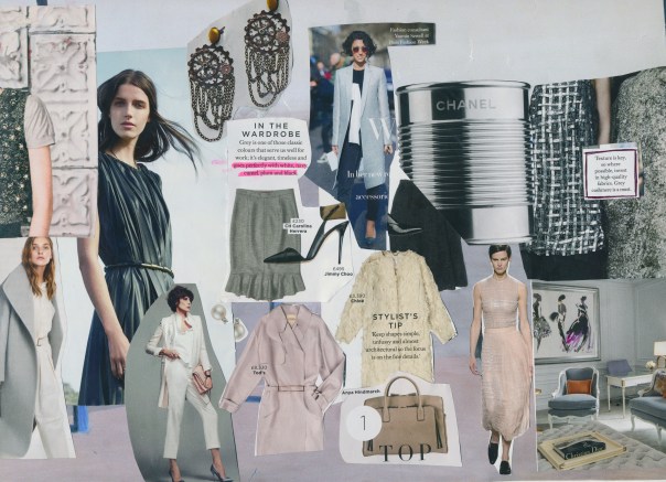 Style moodboard - greys and pastels